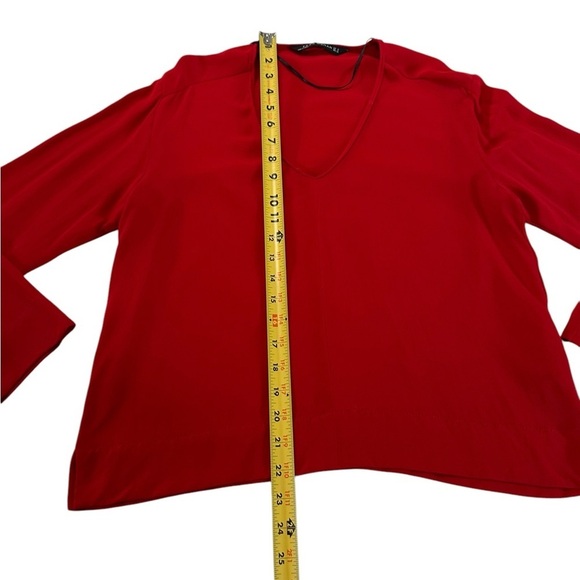Zara Woman Red Long Sleeve Top Size M - Picture 7 of 17